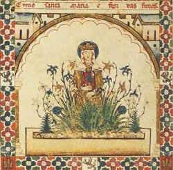 Enluminure du manuscrit des Cantigas de Santa Maria